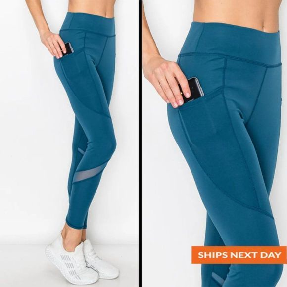 Calve Mesh Pocket Legging - Summer legging - fall legging - Pocket Legging - Picture 1 of 3